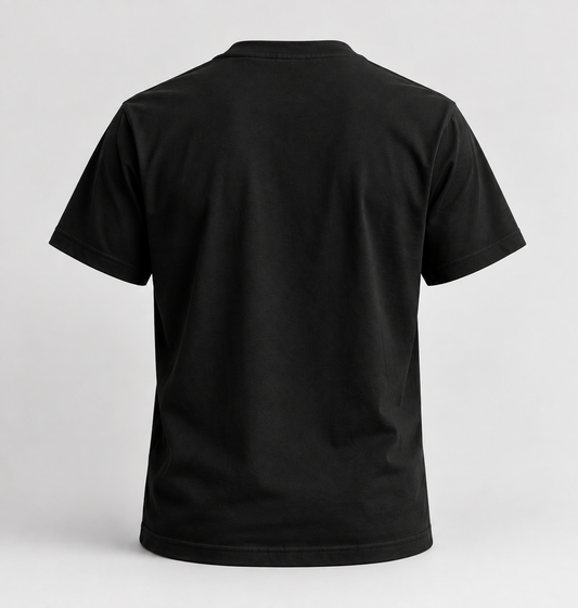 hello. tee: Black/ White